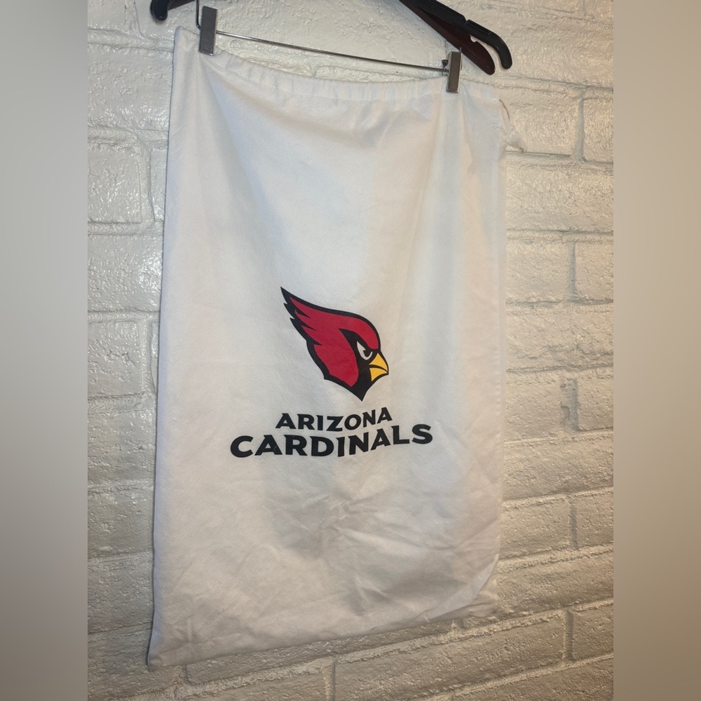 Vintage Arizona Cardinals White Drawstring Ball Bag